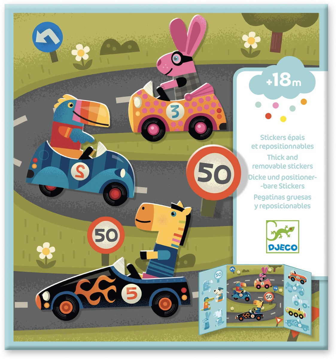 PEGATINAS REPOSICIONABLES LOS COCHES