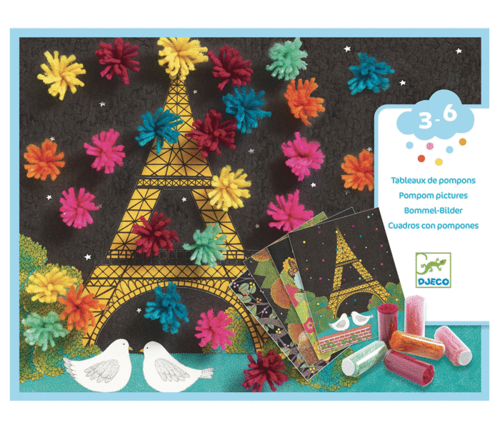 COLLAGE EXPLOSIÓN DE POMPONES DJECO