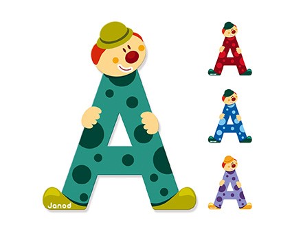 LLETRA A SÈRIE PALLASSO DE FUSTA