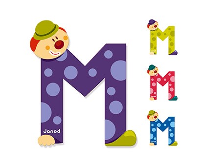 LLETRA M SÈRIE PALLASSO DE FUSTA