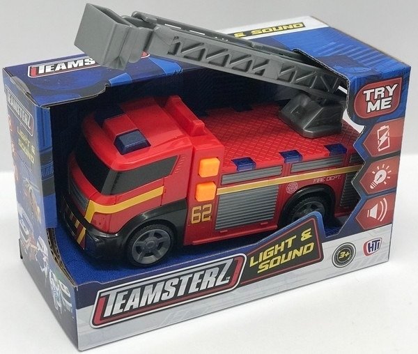 CAMIÓN DE BOMBEROS CON LUZ Y SONIDO TEAMSTERZ