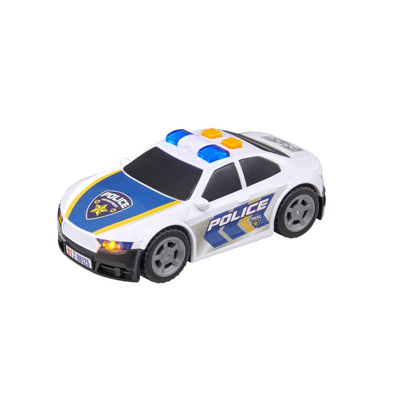 COCHE DE POLICÍA CON LUCES Y SONIDOS