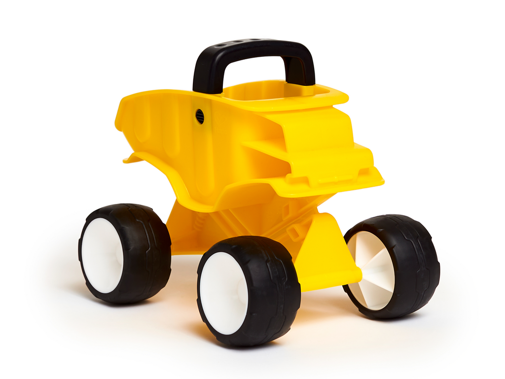  camión volquete amarillo de hape