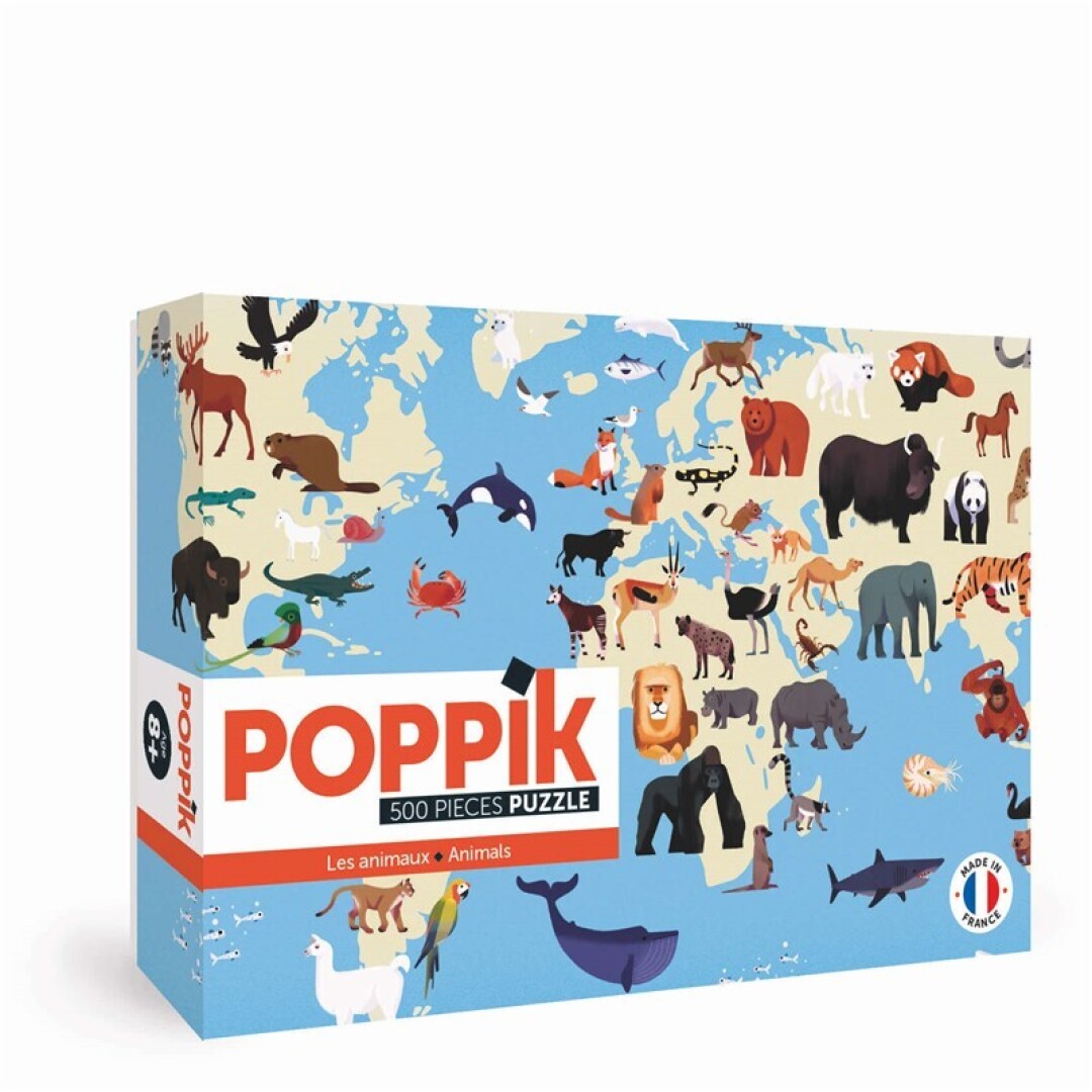 PUZLE 500 ANIMALS DEL MÓN POPPIK