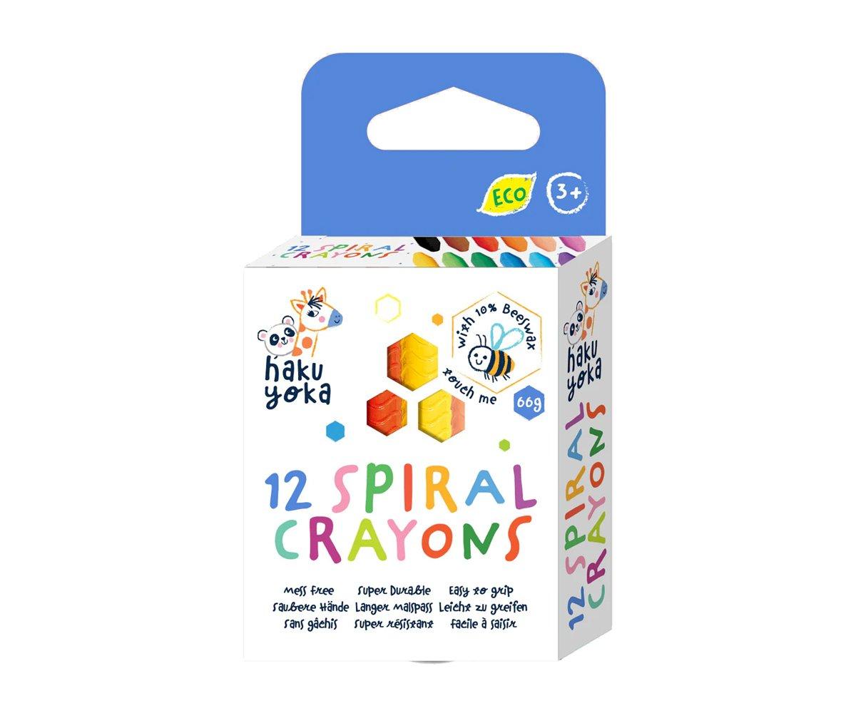 CRAIONS A ESPIRAL 12 COLORS HAKU YOKA