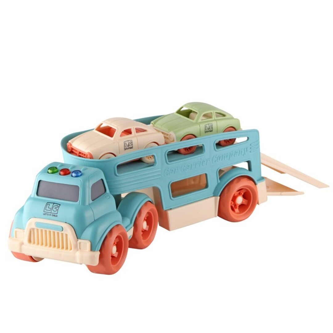 CAMIÓN PORTACOCHES CON SONIDOS Y LUCES