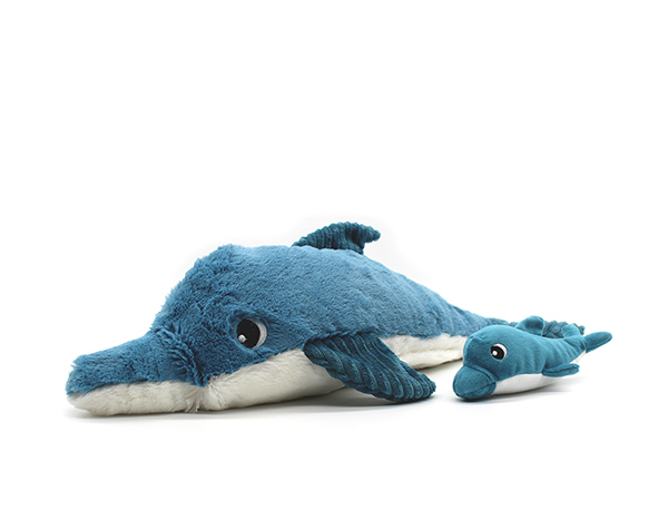 TOFOU THE DOLPHIN MUM & BABY BLUE