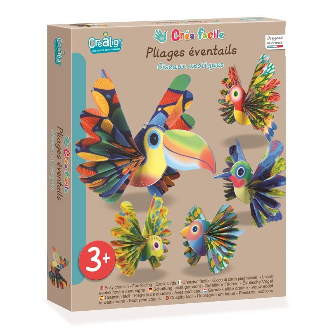 PLEGADO DE AVES EXÓTICAS CREALIGN'