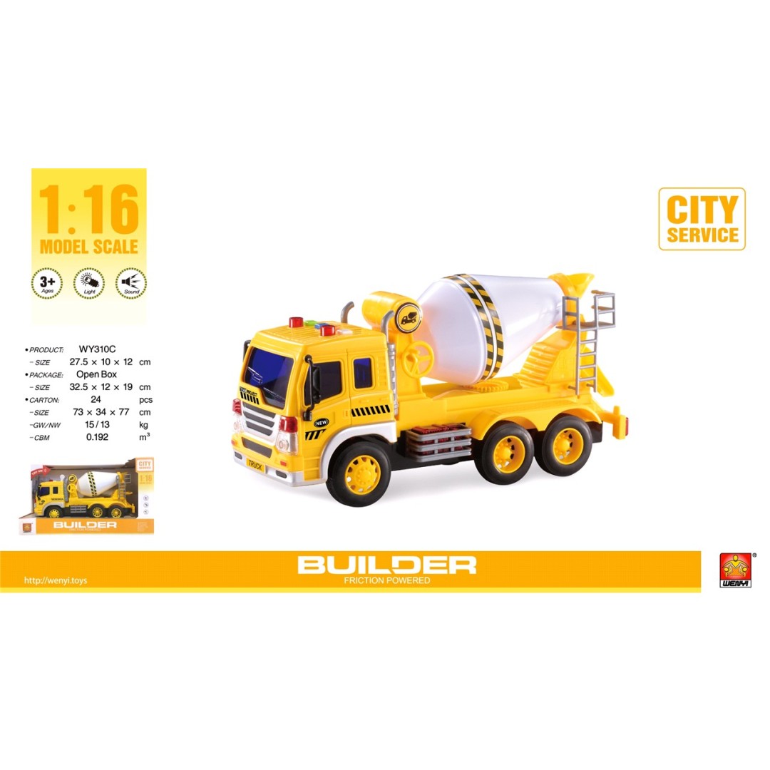 CAMIÓN HORMIGONERA LUZ Y SONIDO