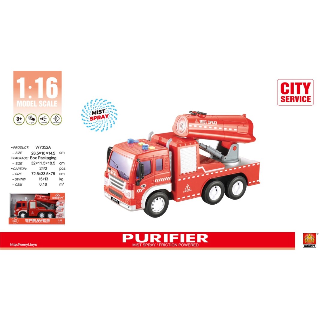 CAMIÓN PULVERIZADOR CON LUZ Y SONIDO