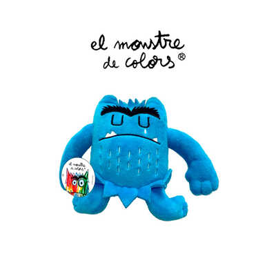 monstruo de colores peluche azul de lupita books