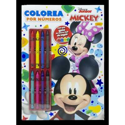 mickey. colorea por números  mickey. colorea por números