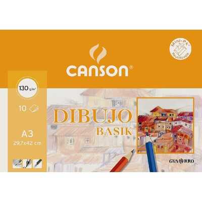 10 hojas papel blanco natural canson de canson
