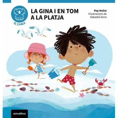 la gina i en tom a la platja  la gina i en tom a la platja
