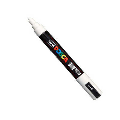 marcador uni posca blanc