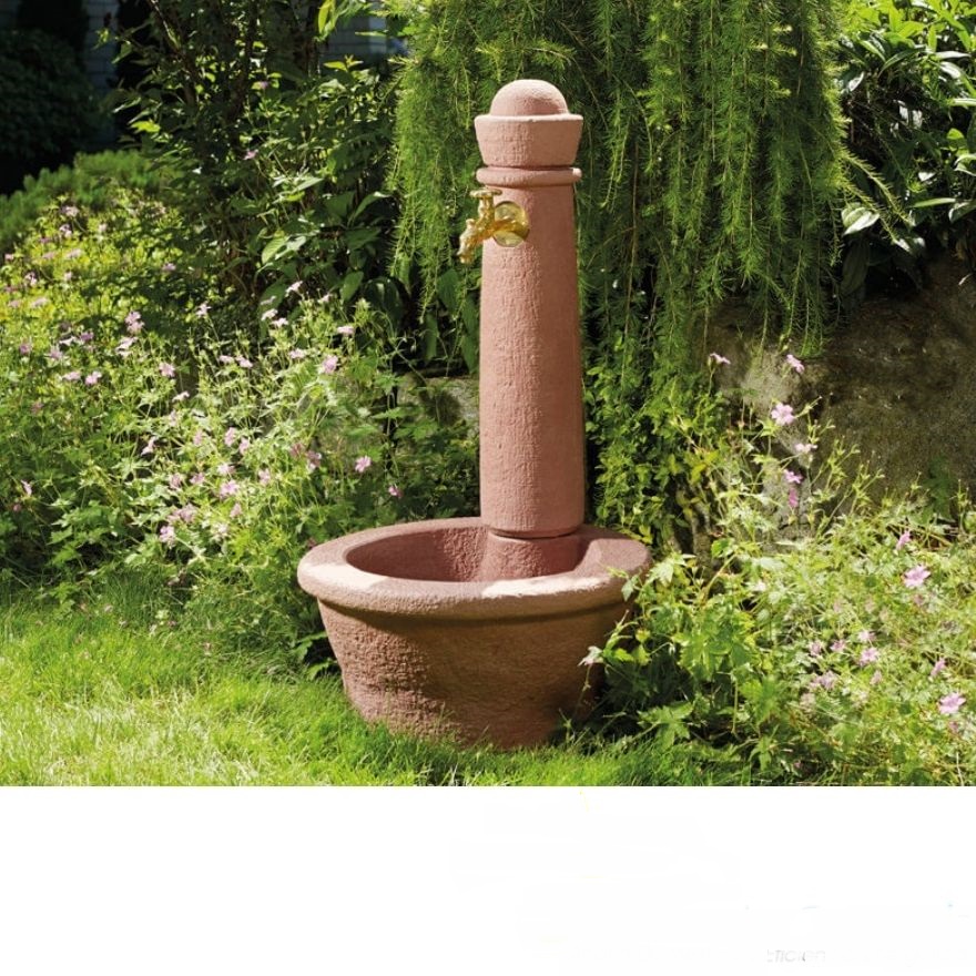 Fuente de agua de jardín exterior de piedra fuente de agua