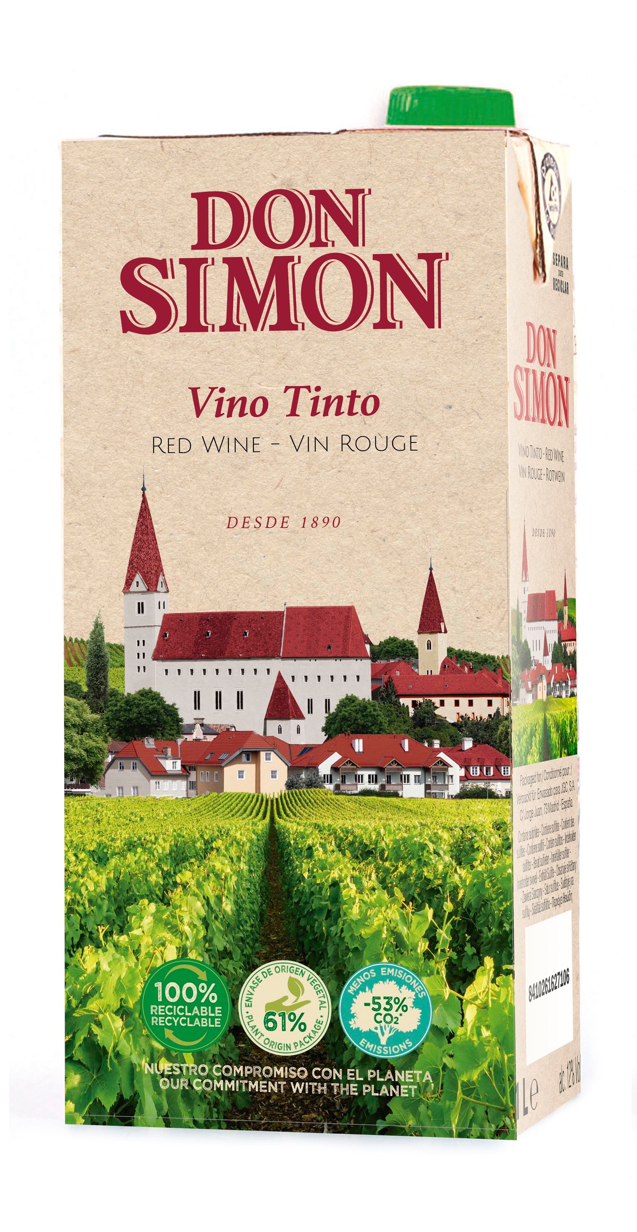 VINO DON SIMON TINTO BRIK 1 L 12,5Â§ 1