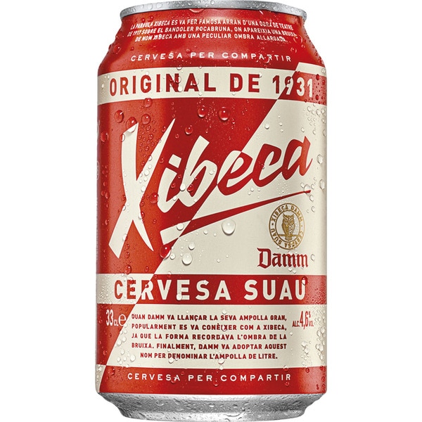 CERVEZA XIBECA DAMM LATA 33 CL 2