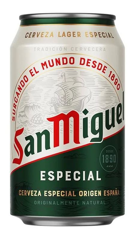 CERVEZA SAN MIGUEL LATA 33 CL 5.4Â§ 2