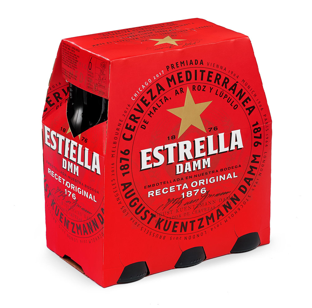 CERVEZA ESTRELLA DAMM 25 CL P-6 2