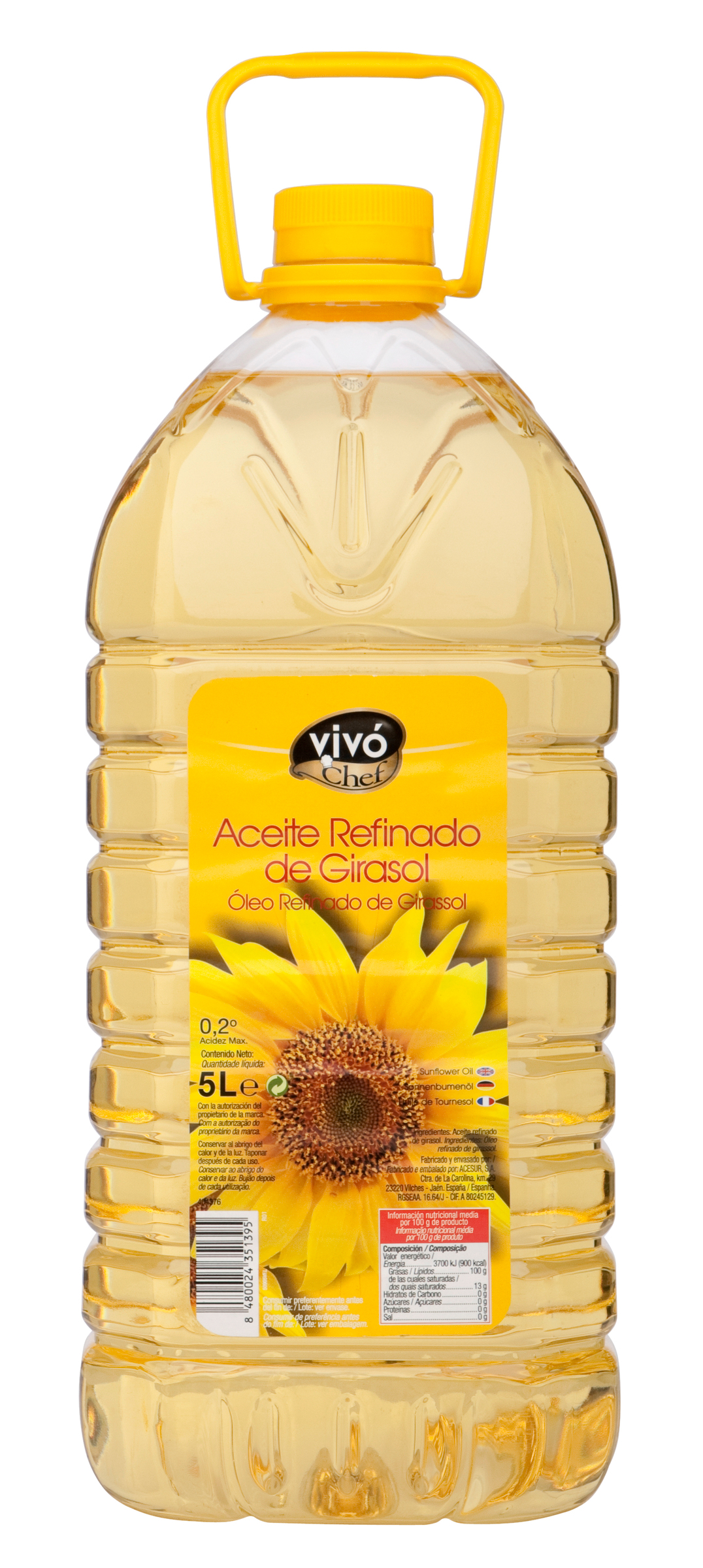 ACEITE GIRASOL VIVO CHEF 5 LT 2