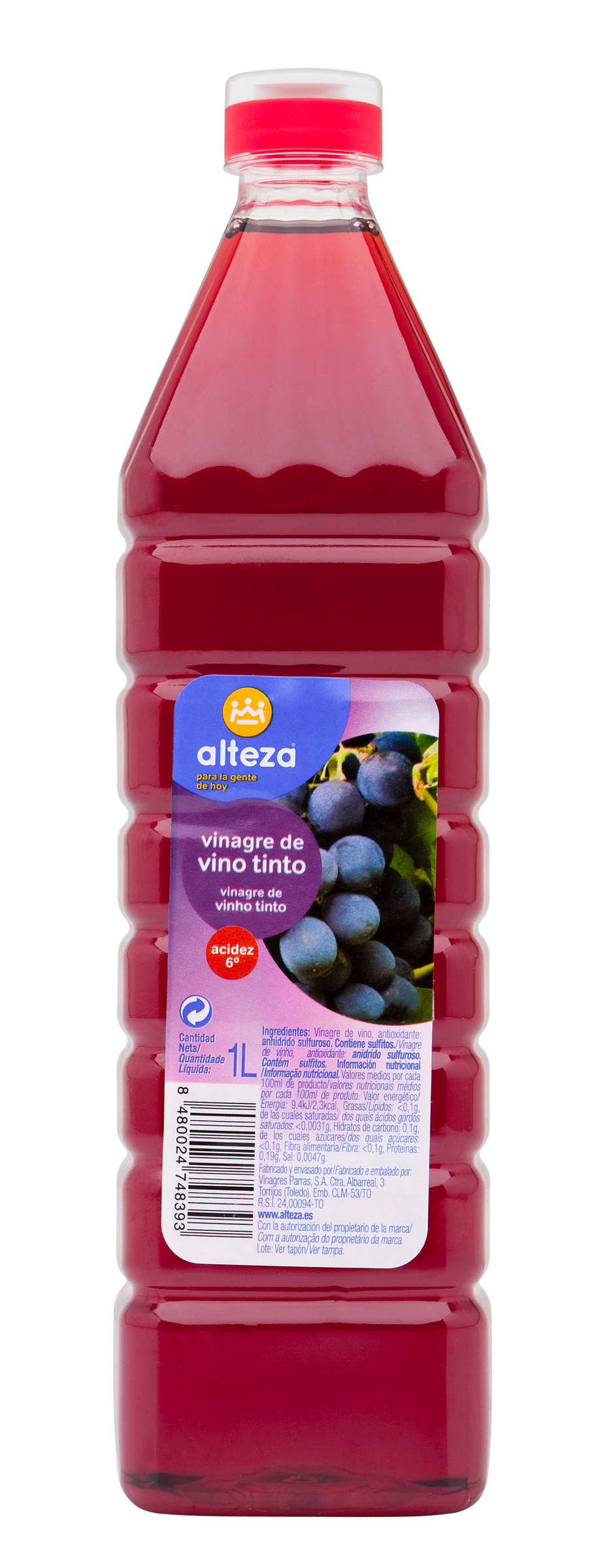 VINAGRE ALTEZA TINTO 1 LT 2