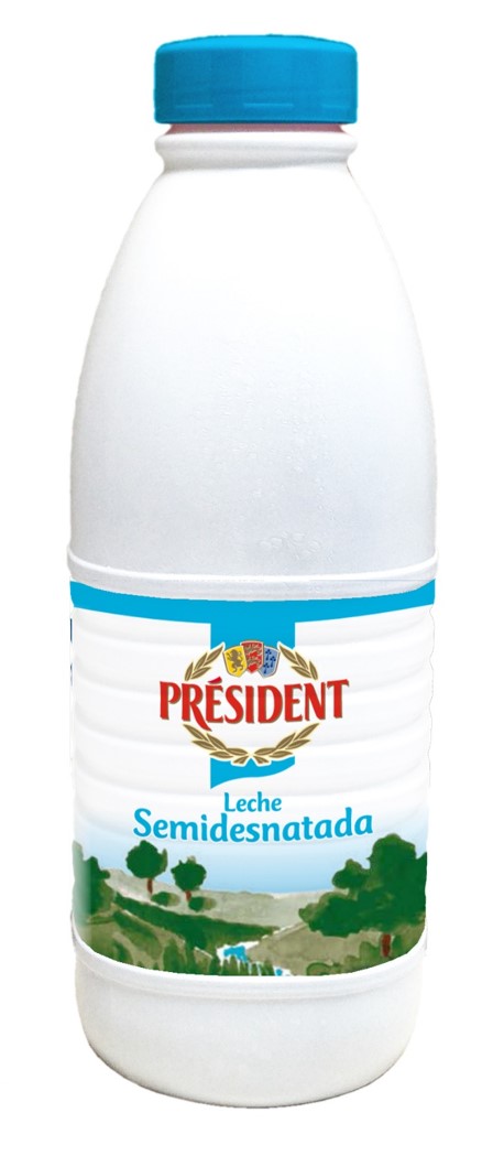 LECHE SEMI PRESIDENT 1,5 L 2