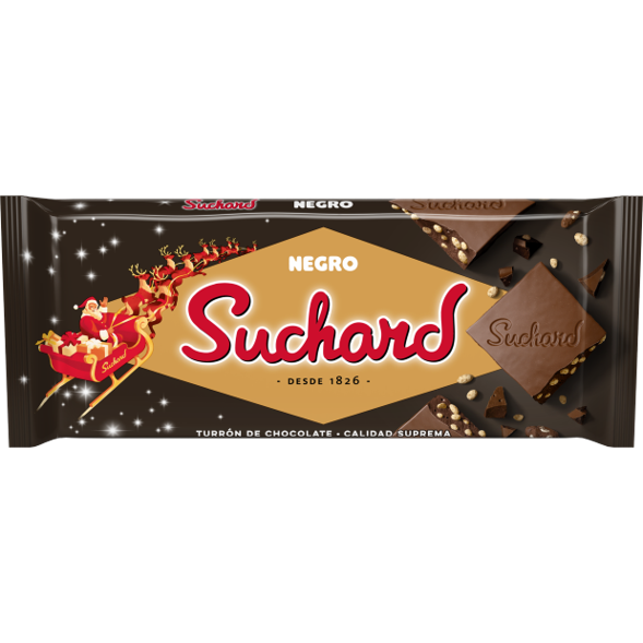 TURRON CHOC.CRUJ.NEGRO SUCHARD 230 G 1