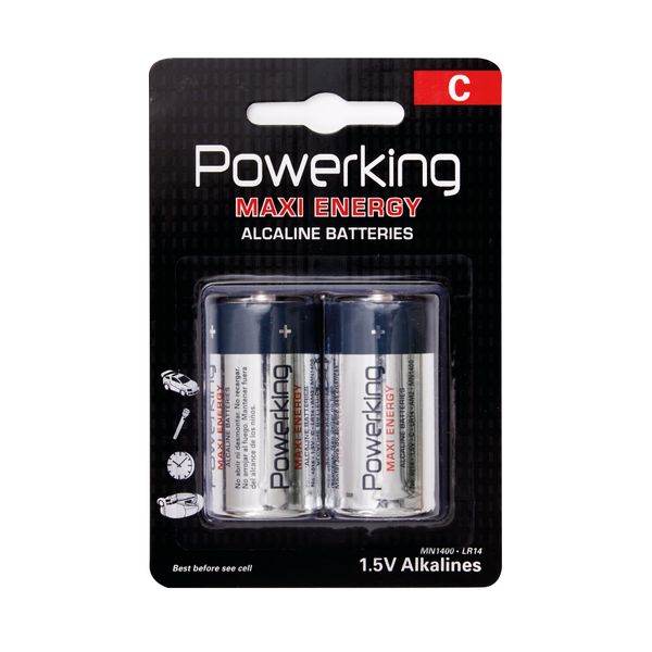 PILA POWERKING ALCALINA C LR14 BL-2 1
