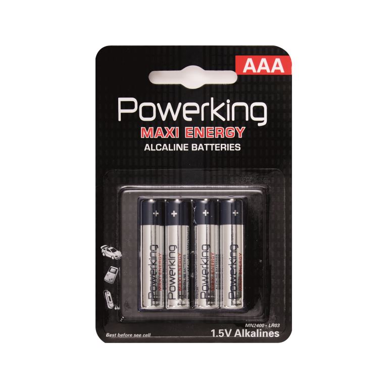 PILA POWERKING ALCALINA AAA LR03 BL-4 1