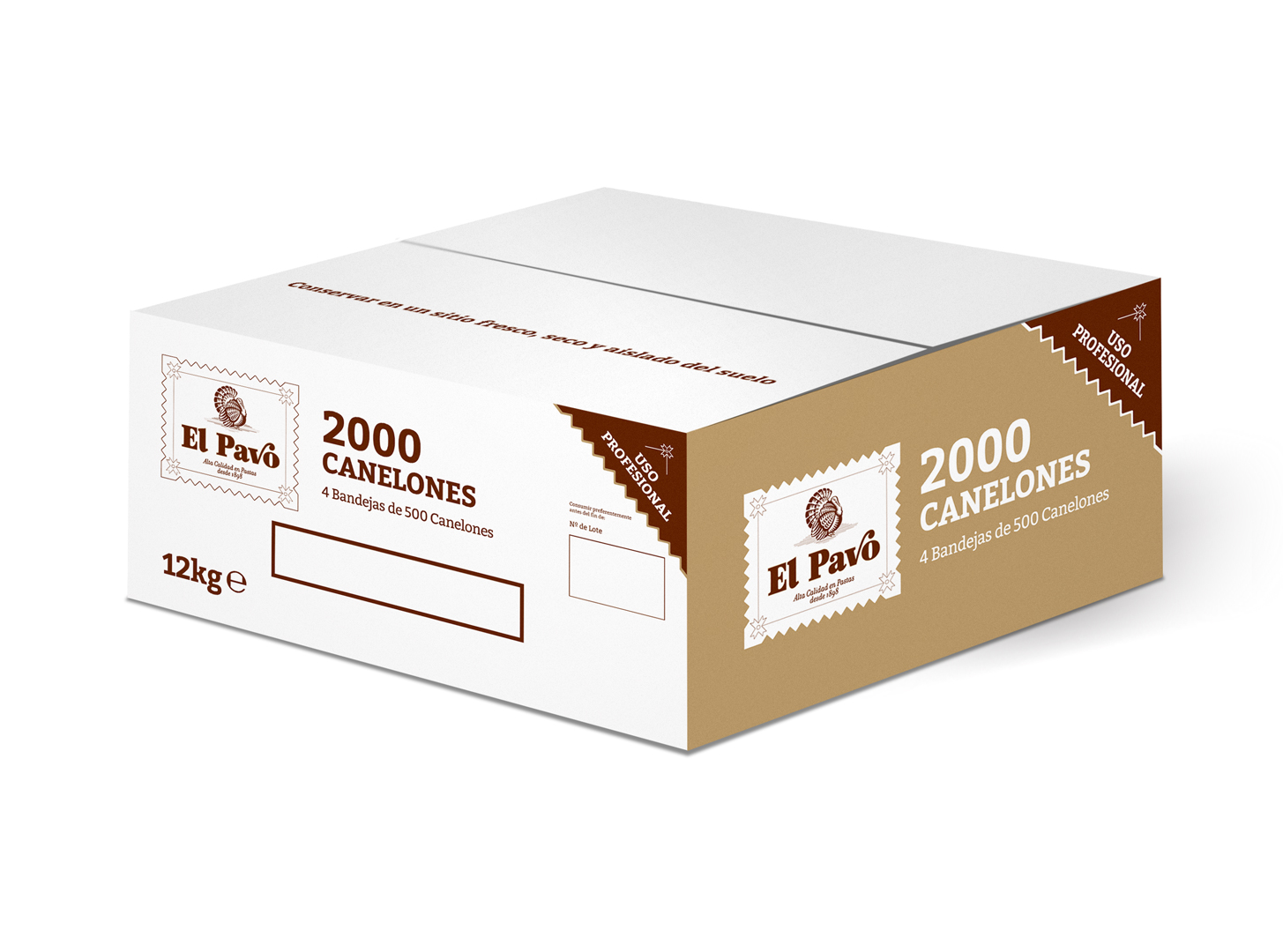 CANELONES EL PAVO INDUST. 2000 U.(4X500) 2