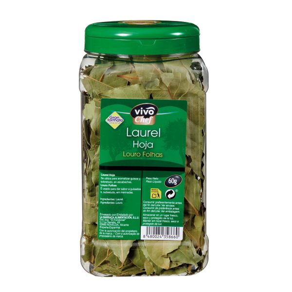 LAUREL HOJA VIVO CHEF BOTE 60 GR(HORECA) 1