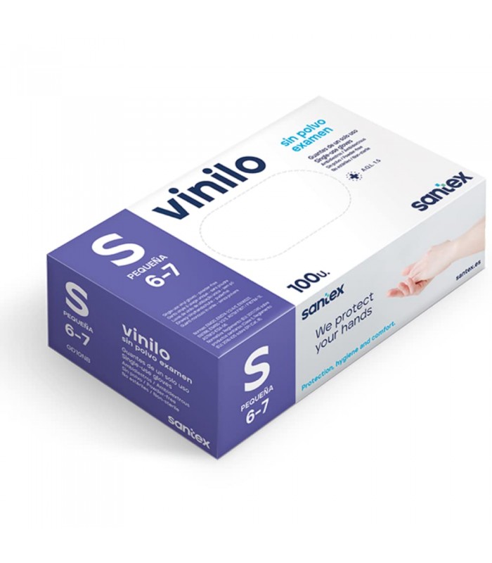 GUANTE VINILO TRANSP.T-PEQUEÂ¥A 100U 1