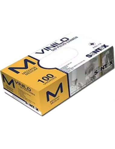 GUANTE VINILO TRANSP.T-MEDIANA 100U 1