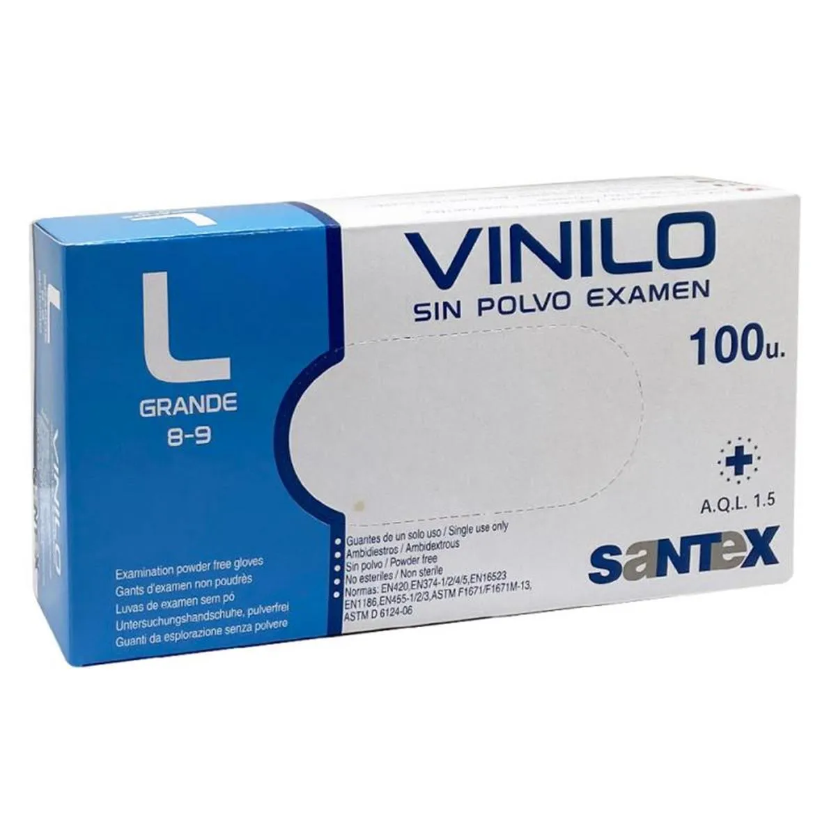 GUANTE VINILO TRANSP.T-GRANDE 100U 1