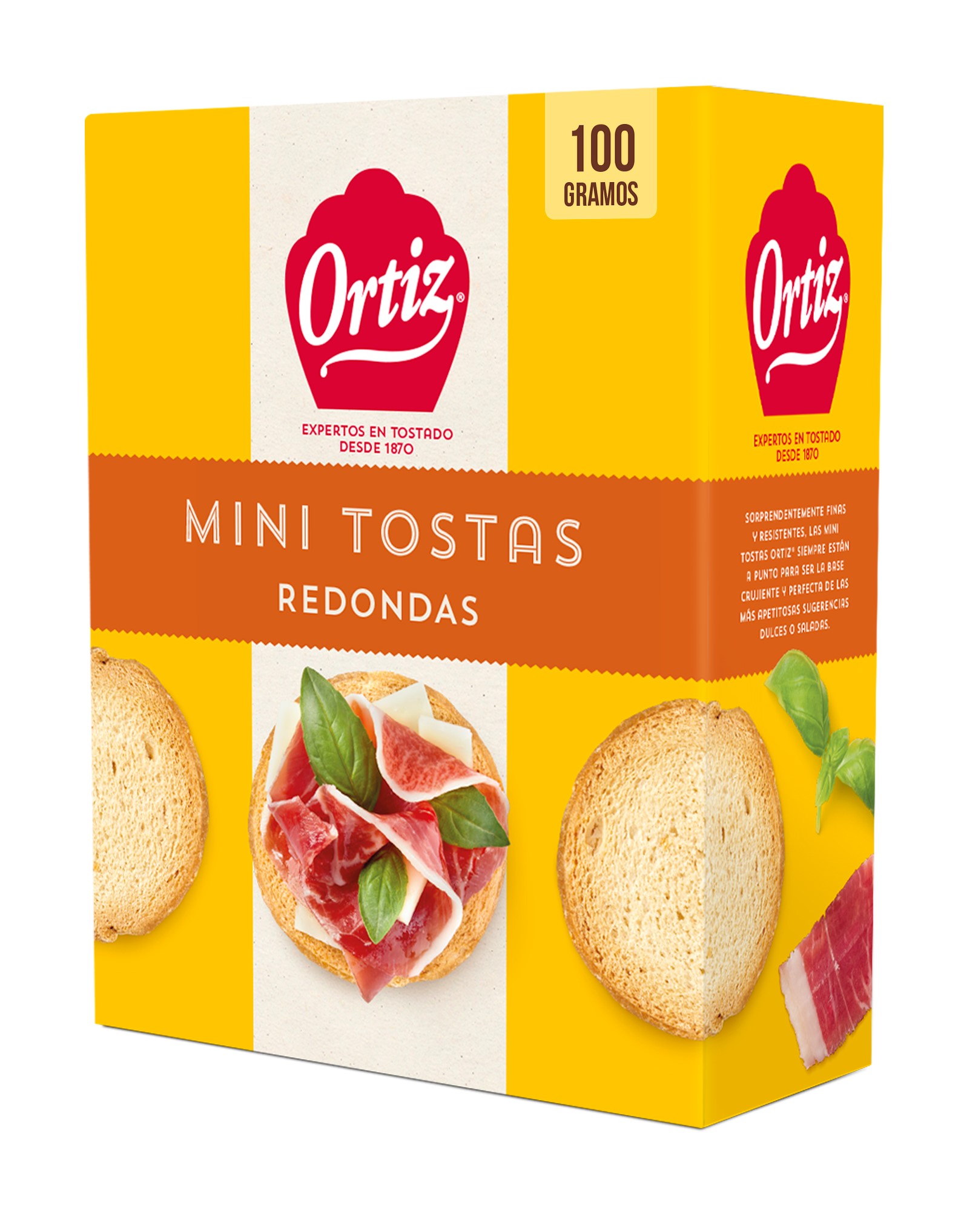 ORTIZ MINI-TOSTAS REDONDAS 100 G 1