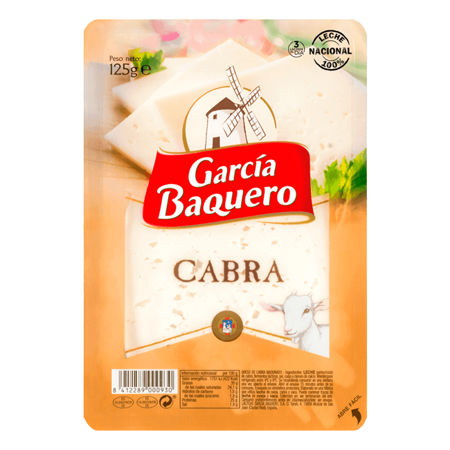 QUESO LONCHAS G.BAQUERO CABRA 125 GR 1
