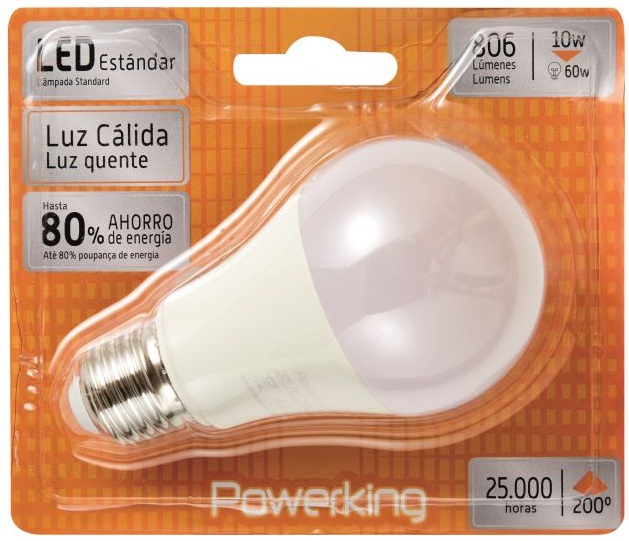 LED STD.CEGASA 10W E27 CALIDA(331110) 1