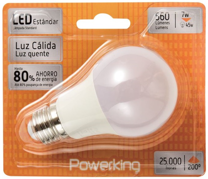 LED STD.CEGASA 7W E27 CAL.(331107) 1