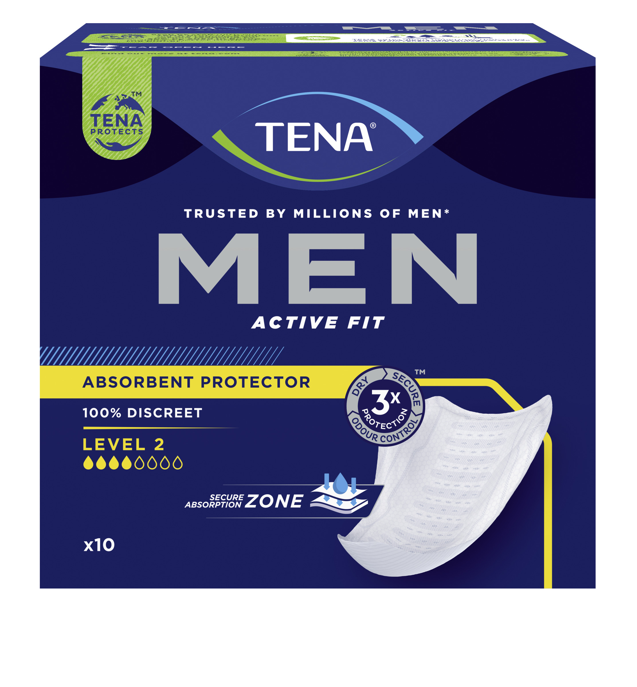 TENA MEN LEVEL 2 10 UND. 1