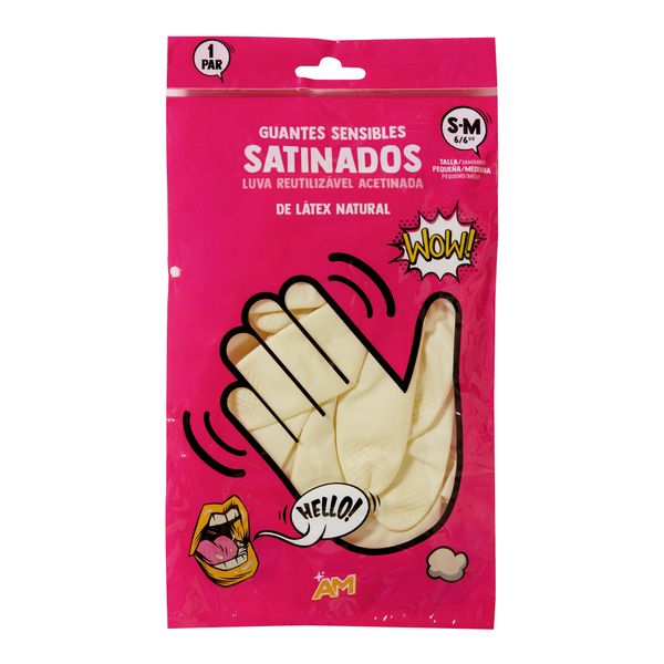 GUANTE SATINADO SELEX T.PEQ/MEDIANA 1