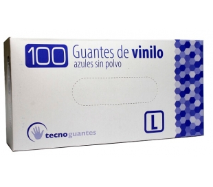 GUANTE VINILO AZUL T-GRANDE 100U 1