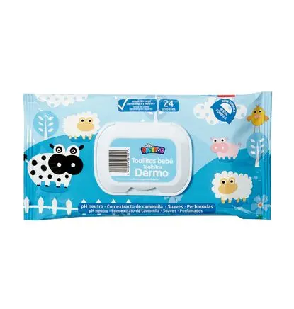 TOALLITAS INFANTILES PASITOS 24 UN 1