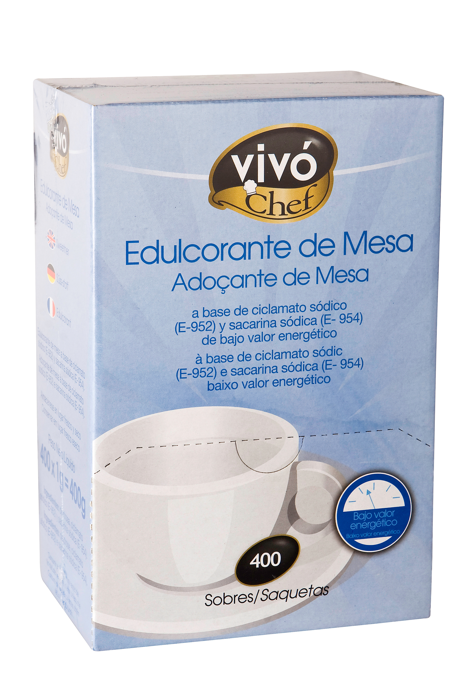 EDULCORANTE VIVO CHEF 400 SOBRES 2
