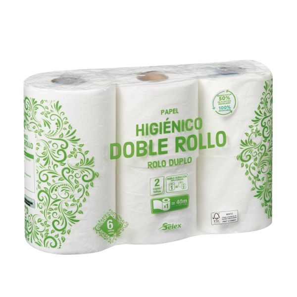 HIGIENICO SELEX 2 CP DOBLE ROLLO P-6 1