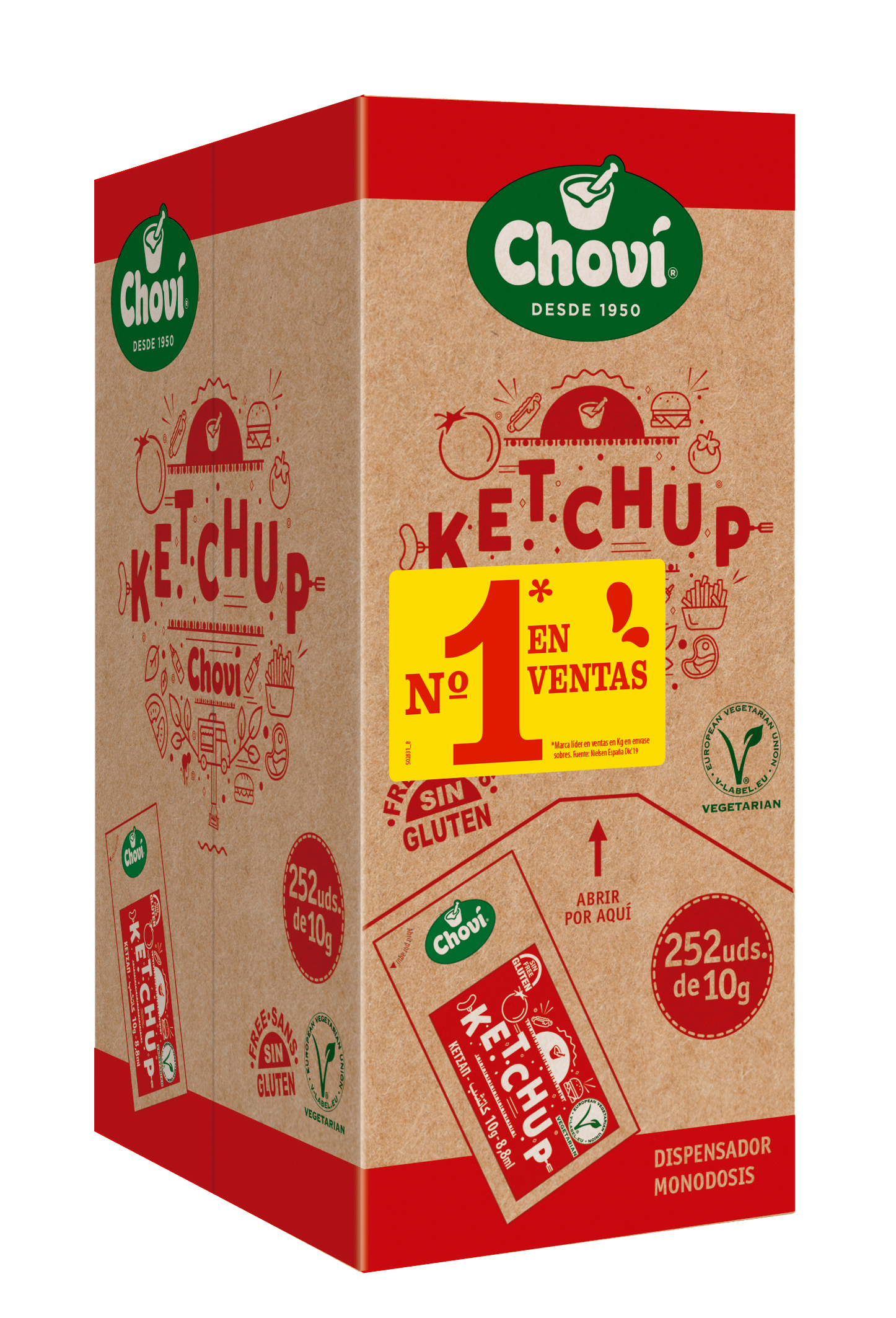 KETCHUP CHOVI PORCIONES 10G P-252 2
