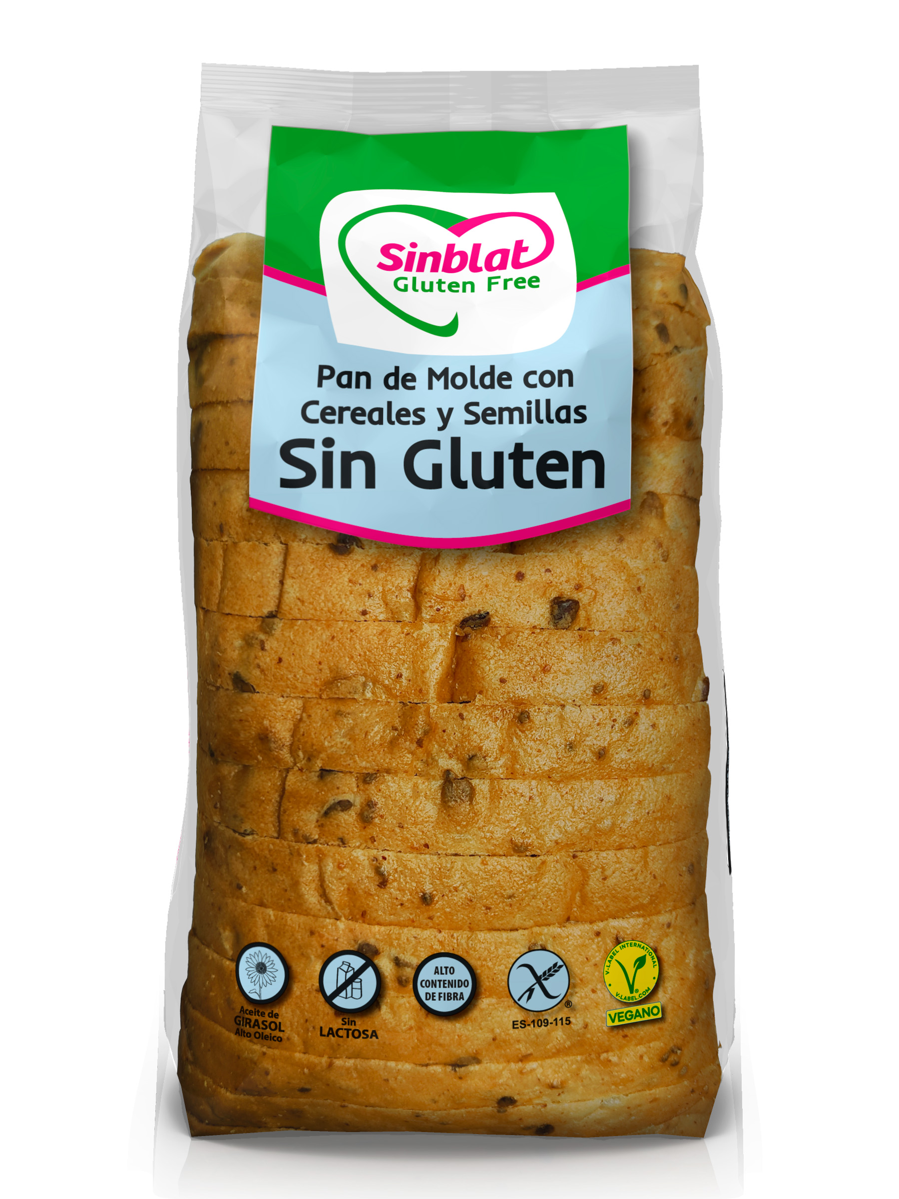 PAN MOLDE S/GLUTEN SEMILLAS SINBLAT 350G 1