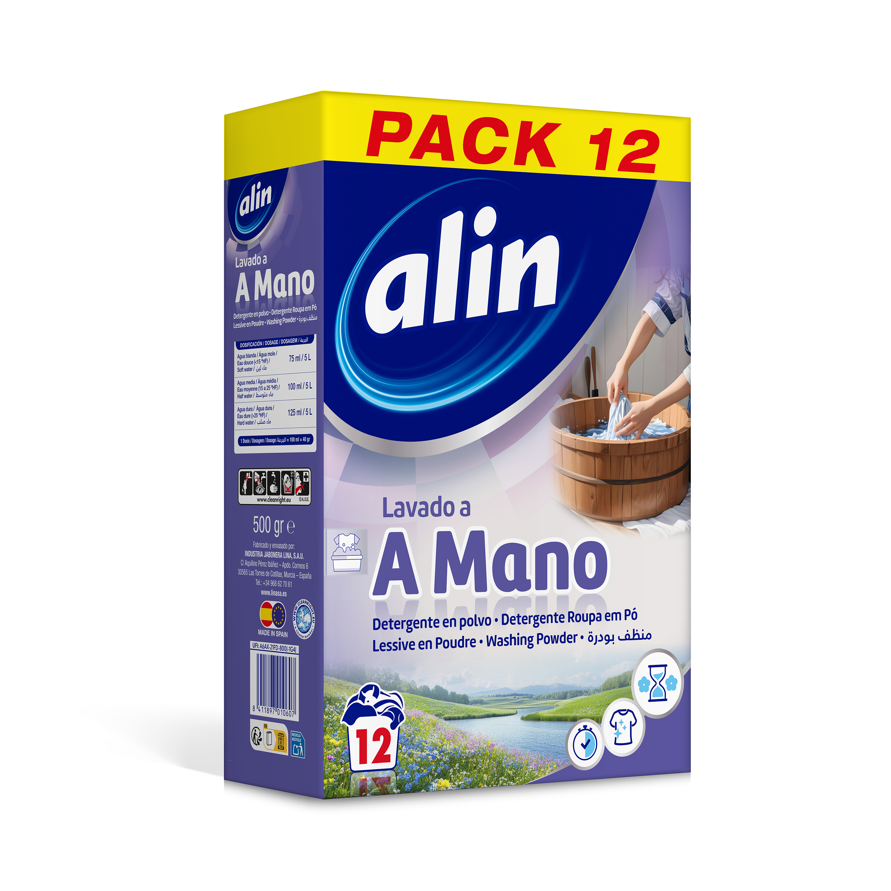 DETERG.POLVO A MANO ALIN 12 DOSIS 1