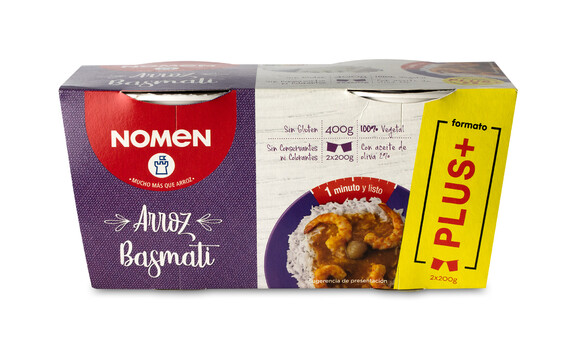 ARROZ BASMATI NOMEN 2 x 200 GR (1 MIN.) 2