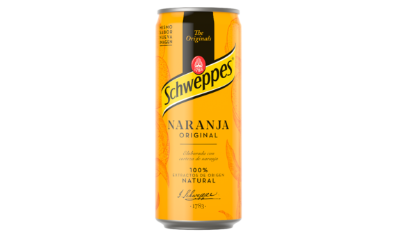 SCHWEPPES NARANJA LATA 33 CL.